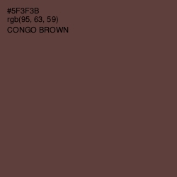 #5F3F3B - Congo Brown Color Image